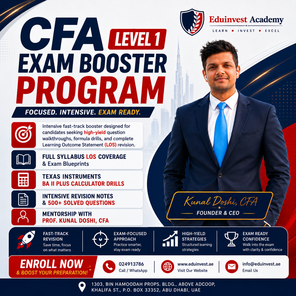 CFA Level 1 Exam Booster Program